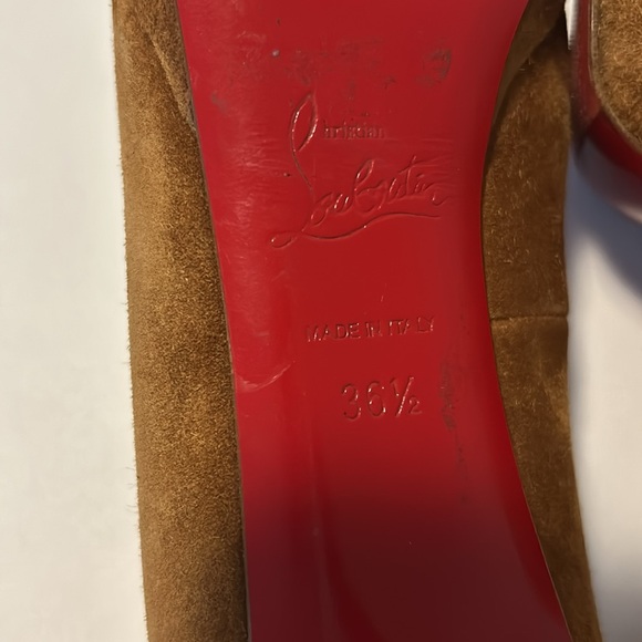 Christian Louboutin suede platform heels, GUC - Picture 4 of 7